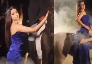 ईशा मालवीय ने घोड़े पर बैठकर दिखाई अदाएं, एक टक देखने को मजबूर हुए लोग, बोले- पहली बार देखी ऐसी जलपरी
