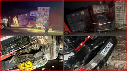 देहरादून में फिर भीषण सड़क हादसा, चेकिंग के लिए रोके वाहन से टकराकर 6 गाड़ियां पलटीं, 1 की मौत 3 घायल