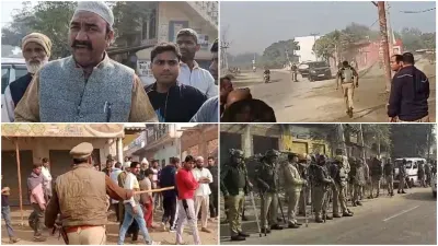 मीरापुर उपचुनाव में गुस्साई भीड़ ने की पत्थरबाजी, पुलिस ने संभाला मोर्चा, बरसाई लाठी