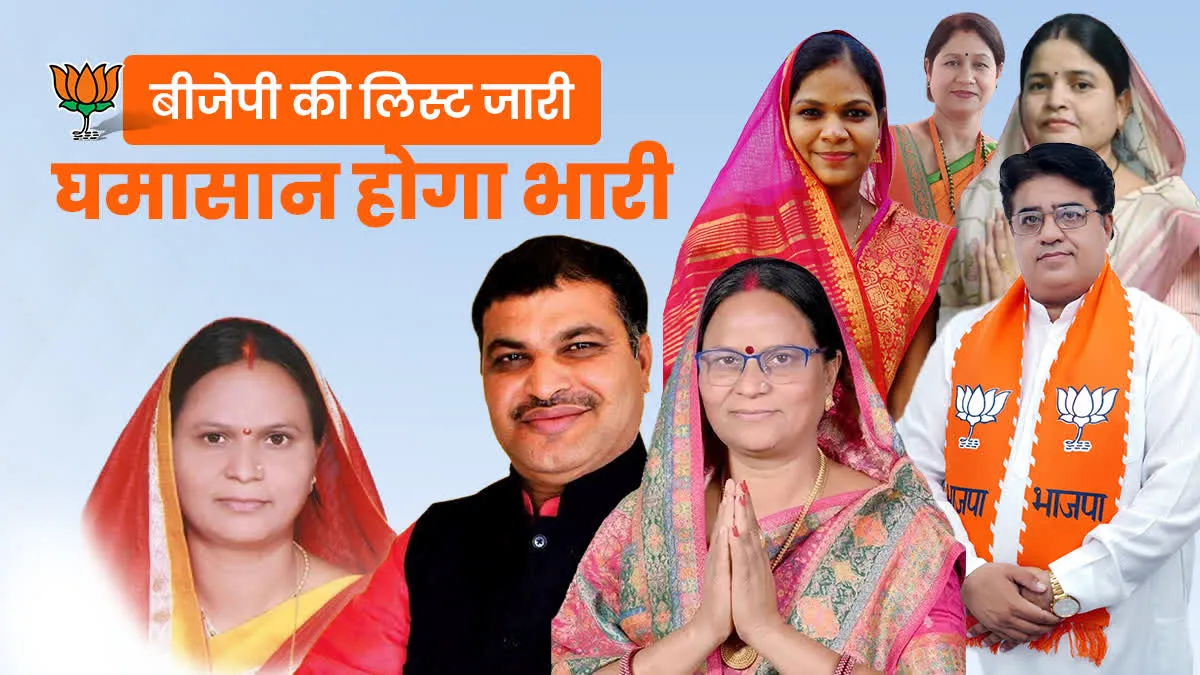 छत्तीसगढ़ बीजेपी के मेयर प्रत्याशियों की लिस्ट जारी, जानिए किसे मिला मौका
