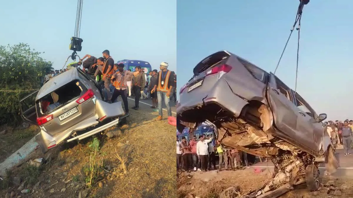 पुणे से महाकुंभ जा रहा था परिवार, जबलपुर में पुलिया से टकराई कार, 3 की मौत