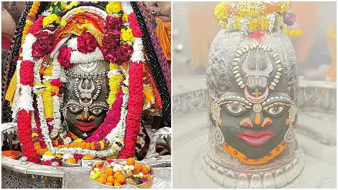 मस्तक पर सजा चंद्र, त्रिशूल और डमरू, भस्म आरती में सजे बाबा महाकाल
