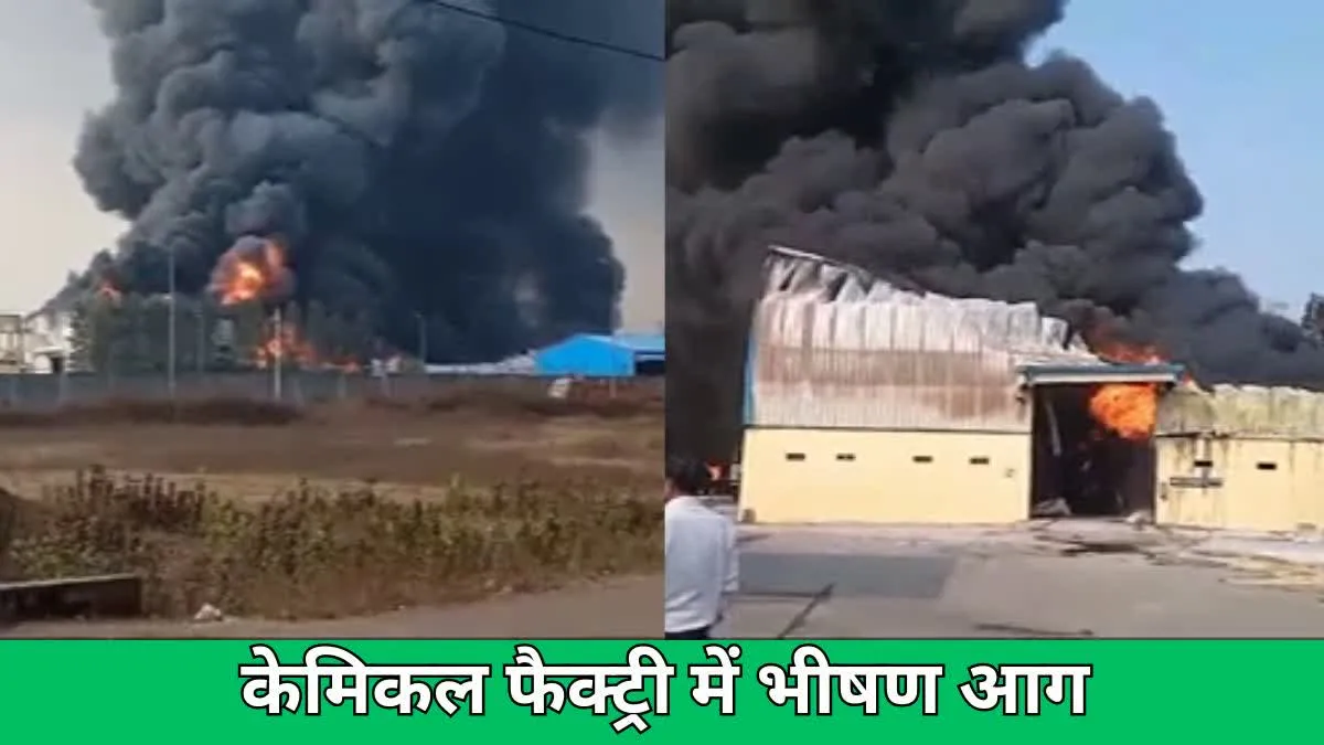 संजय केमिकल फैक्ट्री में भीषण आग, प्लांट के अंदर कई जगह ब्लास्ट की सूचना, दमकल की टीम मौके पर