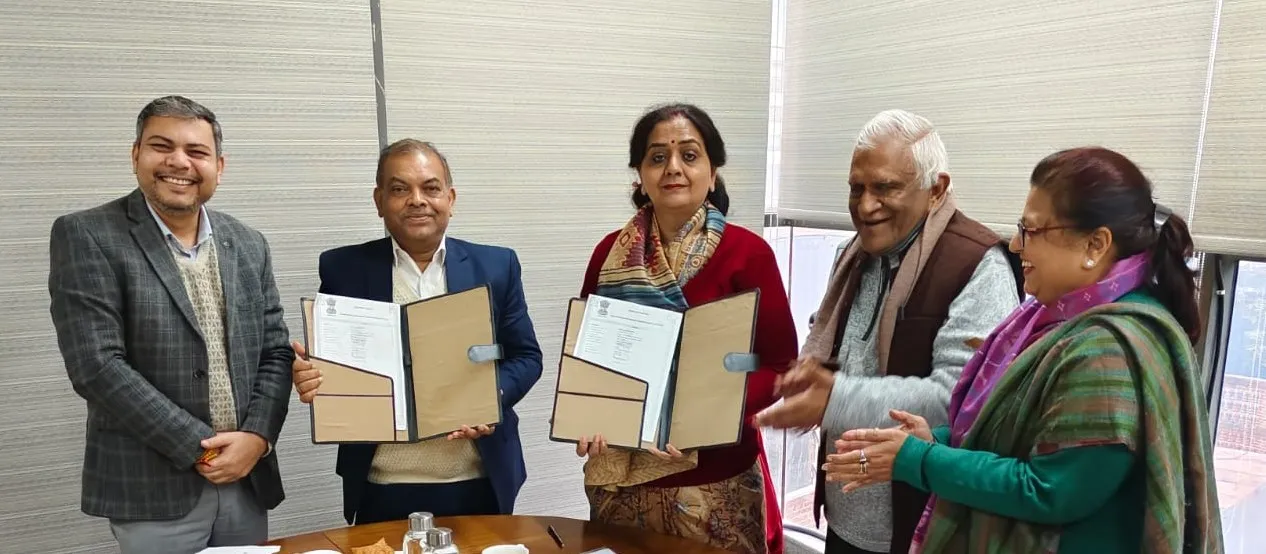 “उन्नत अध्ययन केंद्र” के विकास के लिए एनबीसीसी और हिंदू कॉलेज के बीच समझौता ज्ञापन पर हस्ताक्षर 