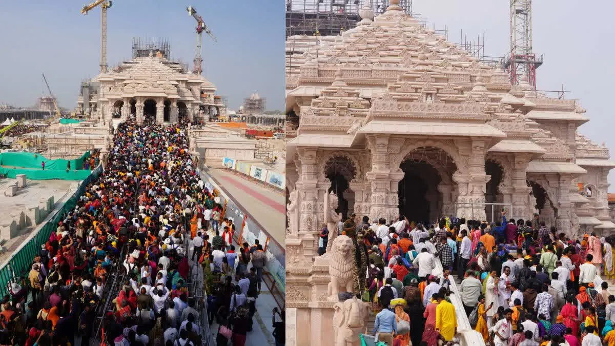 अयोध्या में बना रिकॉर्ड; 45 दिन में सवा करोड़ श्रद्धालुओं ने किए रामलला के दर्शन 