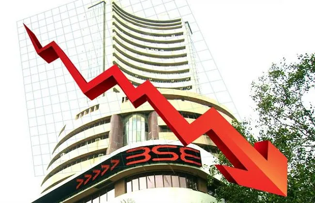 शेयर बाजार भारी गिरावट के साथ खुला, सेंसेक्स 448 अंक टूटा, निफ्टी 22,809 पर
