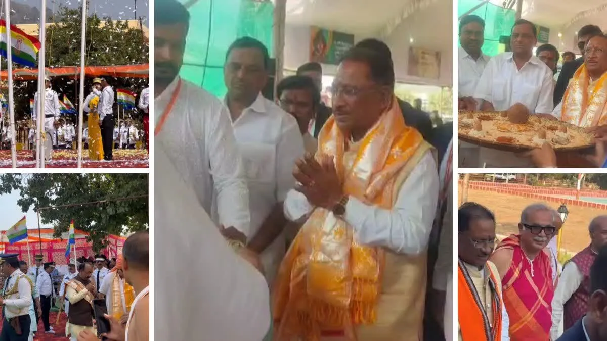 धर्म नगरी डोंगरगढ़ पहुंचे साय और डिप्टी सीएम, आचार्य श्री विद्यासागर जी महाराज को किया नमन