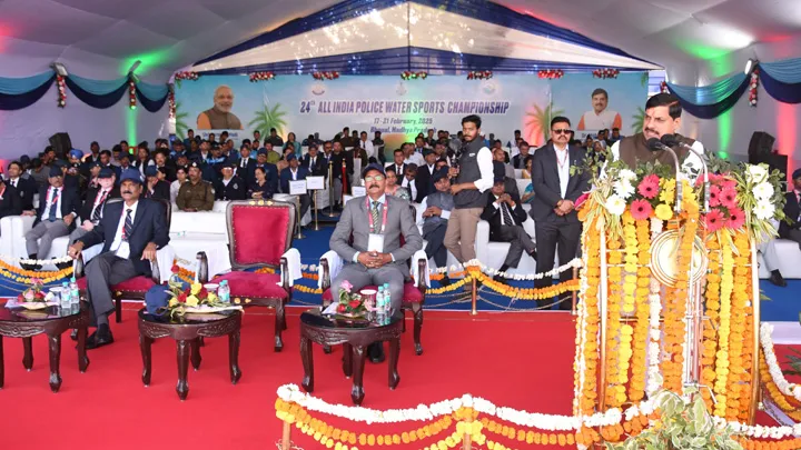 सीएम ने भारतीय पुलिस वाटर स्‍पोर्ट्स प्रतियोगिता का  किया उद्घाटन, देशभर से 557 प्रतिभागी आए