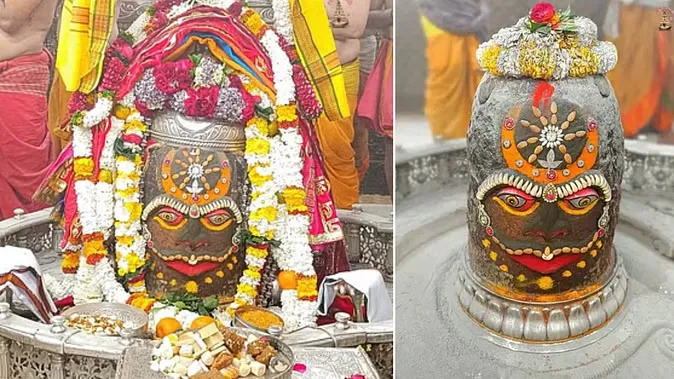 आज भस्म आरती में कुछ निराले स्वरूप में सजे बाबा महाकाल