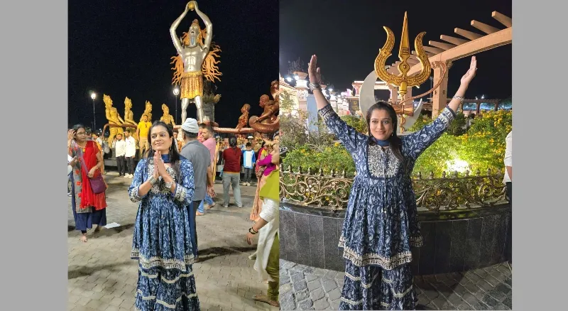 अभिनेत्री व इन्फ्लुएंसर एकता जैन ने किए महाकालेश्वर ज्योतिर्लिंग के दर्शन