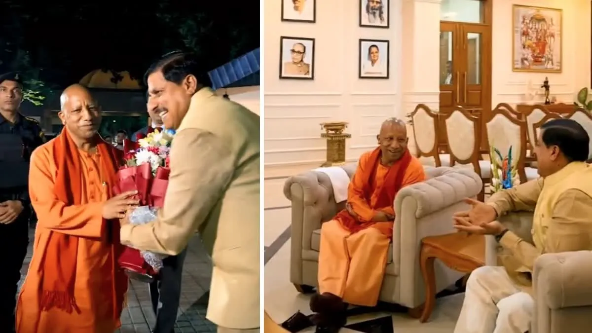 मोहन से मिले योगी, एमपी सीएम के घर पहुंचे यूपी सीएम, मोहन यादव ने शेयर किया वीडियो