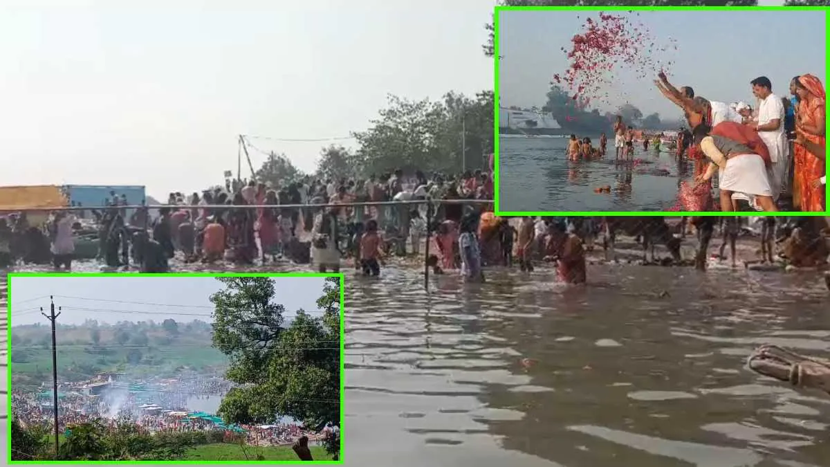 मां नर्मदा जन्मोत्सव पर श्रद्धालुओं ने अलसुबह लगाई डुबकीः नरसिंहपुर बरमान घाट पर उमड़ी भीड़, मंडला में चढ़ाई चुनरी, जबलपुर में घाटों पर आज नहीं चली नाव