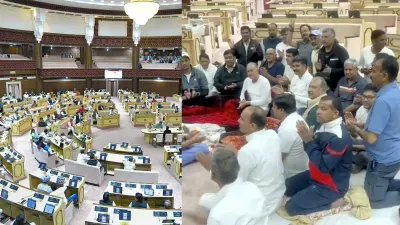 राजस्थान की सियासत में घमासान जारी, मार्शलों ने कांग्रेस विधायकों को सदन में घुसने से रोका
