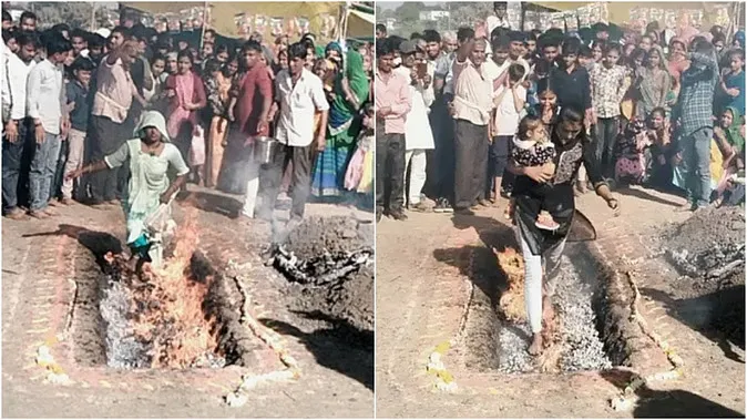 होली पर दहकते अंगारों से निकलते हैं श्रद्धालु, अब भी निभाई जा रही 150 साल पुरानी परंपरा