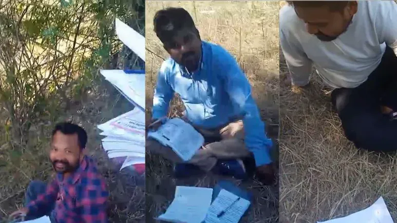 MP 10वीं बोर्ड परीक्षा में चीटिंग! झाड़ियों में टीचर लिख रहे थे आंसरशीट, बच्चों को करवाई जबरदस्त नकल