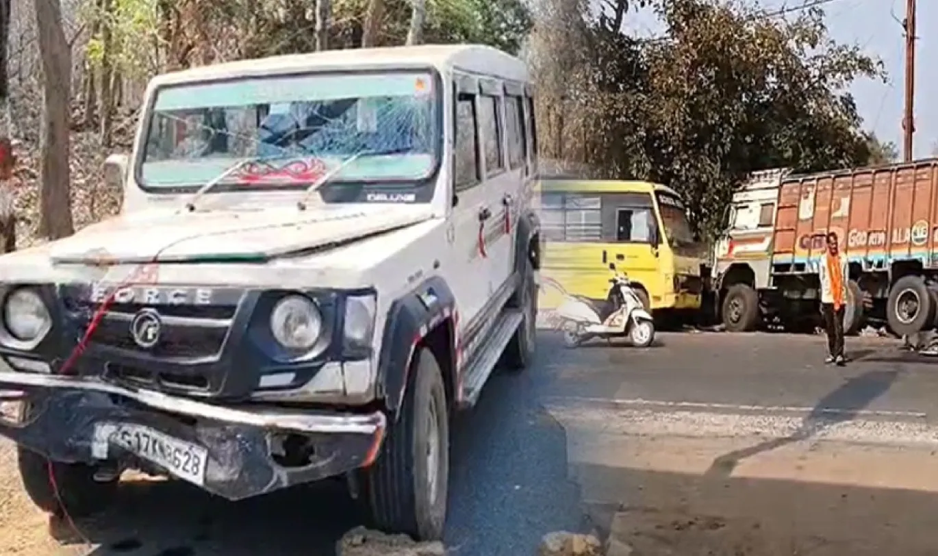 शादी से लौट रहा परिवार हुआ हादसे का शिकार, 19 घायल