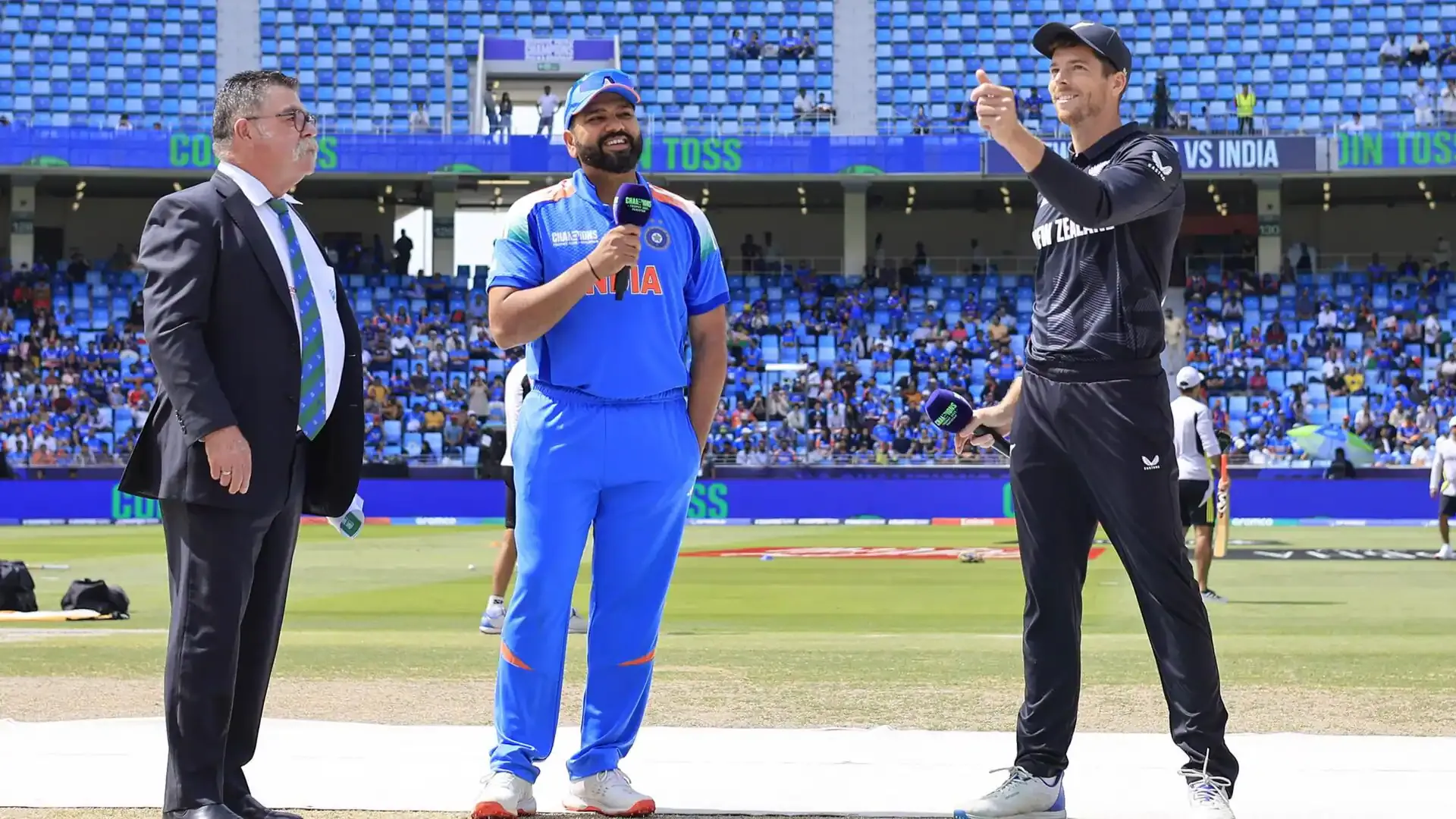 IND vs NZ: चैंपियंस ट्रॉफी फाइनल में भारत की पहले बॉलिंग, न्यूजीलैंड का सबसे घातक गेंदबाज बाहर; देखें दोनों टीमों की प्लेइंग XI