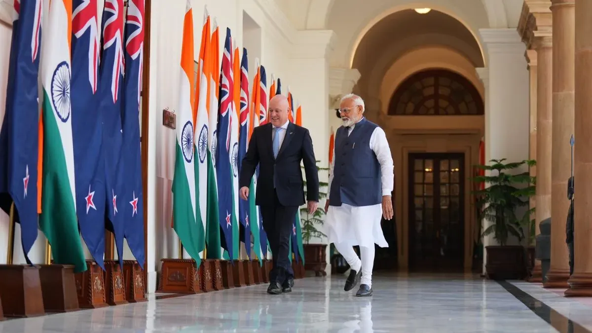 न्यूजीलैंड के पीएम लक्सन ने PM मोदी से की मुलाकात, जानें किन मुद्दों पर हुई चर्चा