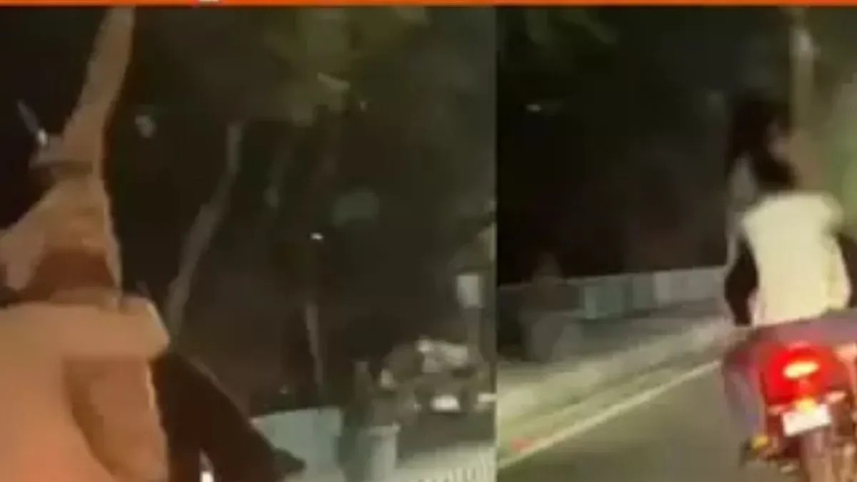 भोपाल की सड़कों पर दिखी 'शराबी परी'! कभी दी फ्लाइंग किस तो कभी गालियां, वीडियो वायरल
