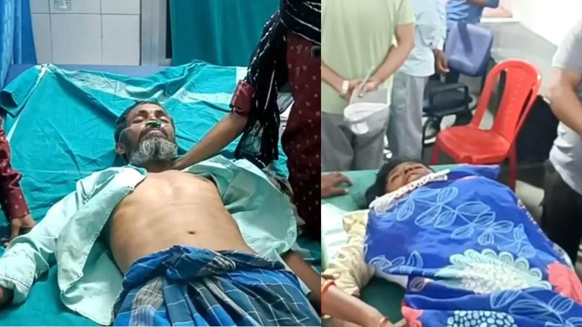 खेत में मवेशी बांधने गए दंपती पर हाथियों ने किया हमला, महिला का उखाड़ा हाथ, पति भी घायल…