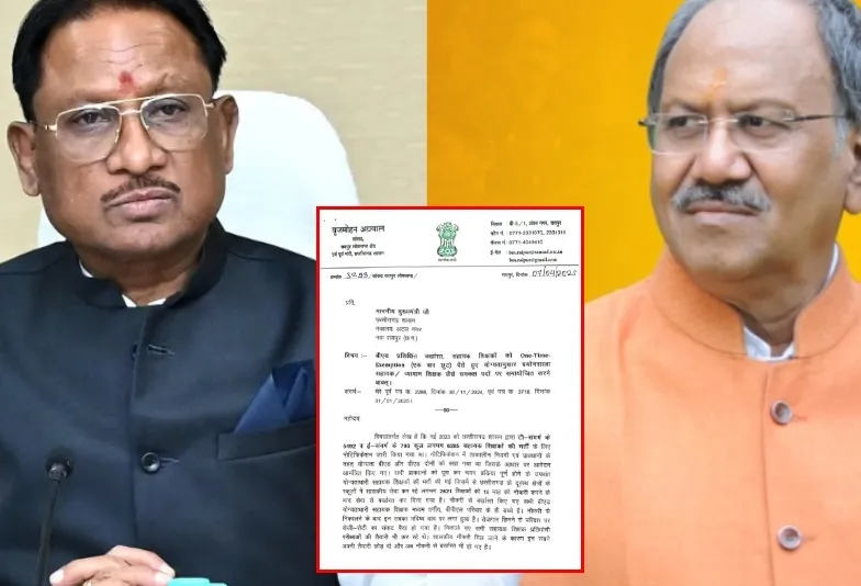 बर्खास्त सहायक शिक्षकों के पक्ष में उतरे सांसद बृजमोहन अग्रवाल, मुख्यमंत्री साय को पत्र लिखकर की यह मांग…