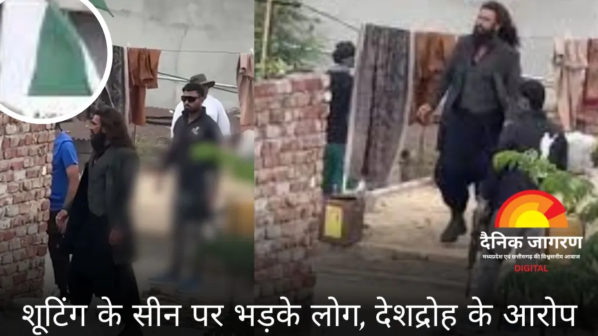 रणवीर सिंह की फिल्म की शूटिंग पर विवाद: पाकिस्तान का झंडा और AK-47 सीन को लेकर सोशल मीडिया पर भड़के लोग