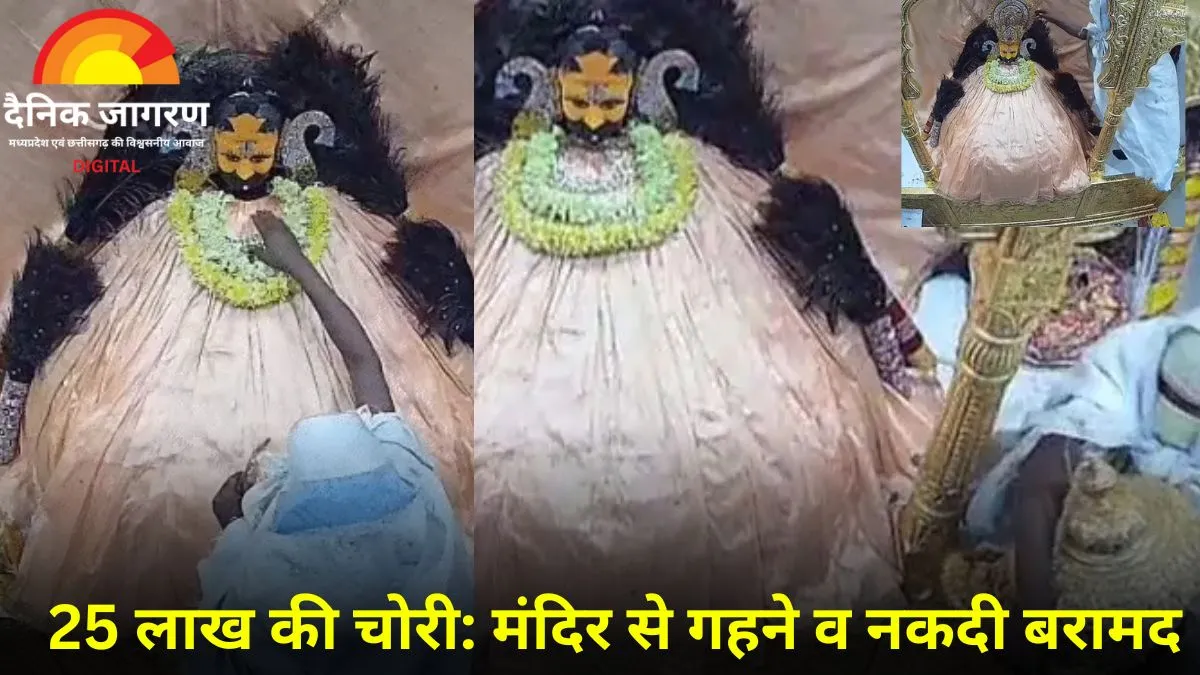 श्याम मंदिर में 25 लाख की चोरी का खुलासा: चोर गिरफ्तार, भगवान का मुकुट व गहने बरामद