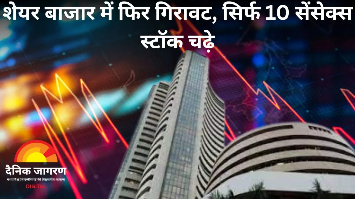  शेयर बाजार में चौथे दिन गिरावट: सेंसेक्स 247 और निफ्टी 68 अंक टूटा, IT और फाइनेंस सेक्टर में भारी दबाव