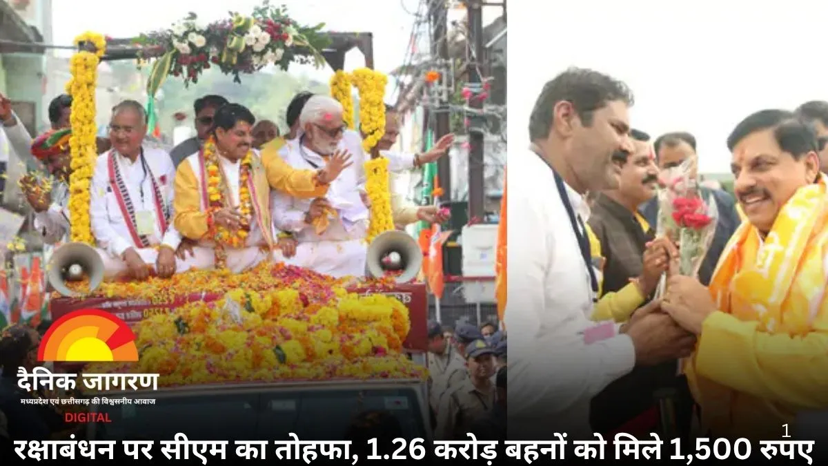 राजगढ़ में सीएम मोहन यादव का रोड शो और बहनों से राखी का बंधन: 1.26 करोड़ लाड़ली बहनों को मिला राखी का उपहार