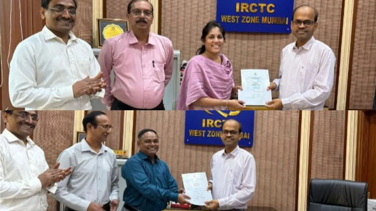 मुंबई: आईआरसीटीसी ने Employee of the Month के विजेताओं को किया सम्मानित