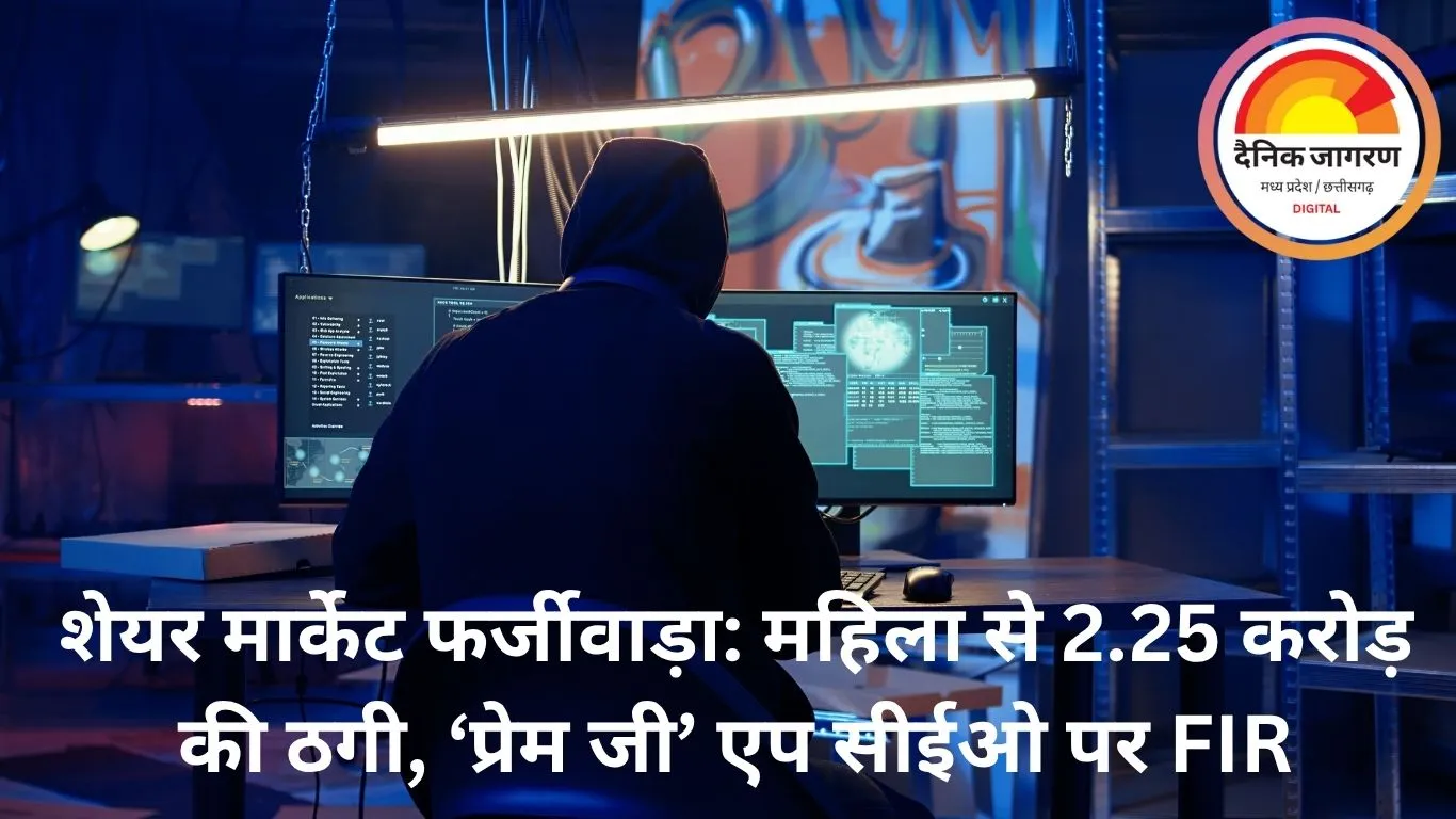 शेयर मार्केट में 100% मुनाफे के नाम पर महिला से 2.25 करोड़ की ठगी, ‘प्रेम जी’ एप के सीईओ पर FIR