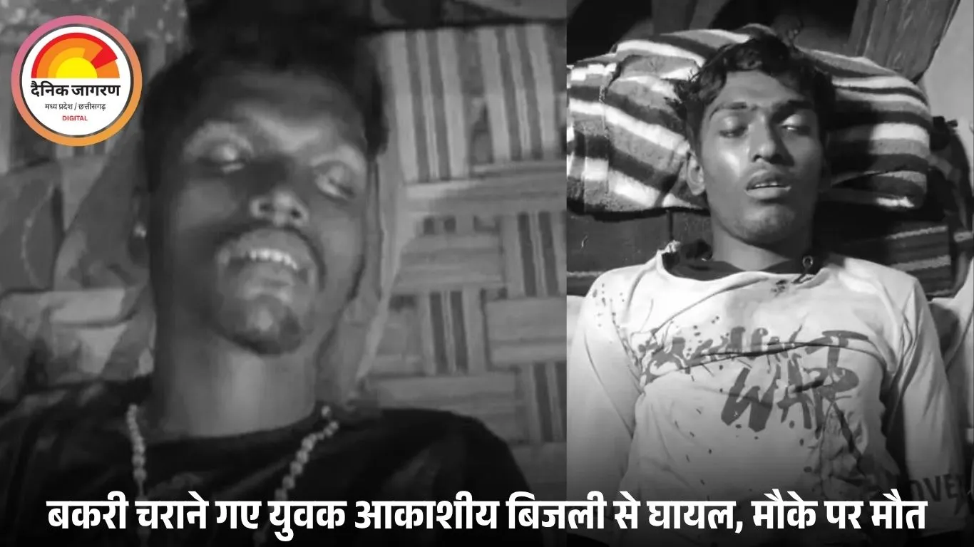 रायगढ़ में आकाशीय बिजली गिरने से 2 युवकों और 3 बकरियों की मौत