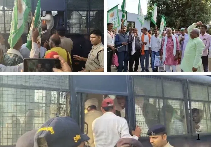 किसानों की मेहनत की कमाई के लिए आंदोलन: भोपाल रवाना होने से पहले पुलिस ने किया गिरफ्तार