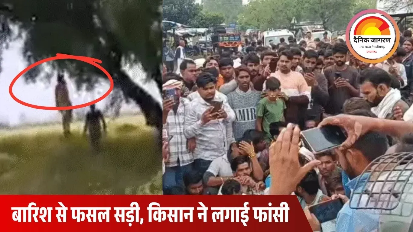 श्योपुर में फसल बर्बादी से दुखी किसान ने की आत्महत्या, शव रखकर ग्रामीणों ने किया चक्काजाम