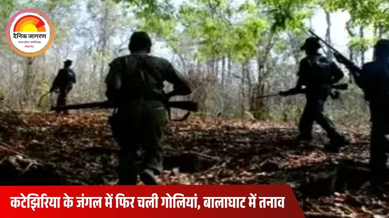 बालाघाट में पुलिस-नक्सली मुठभेड़: कटेझिरिया जंगल में देर रात चली गोलियां, अंधेरे का फायदा उठाकर नक्सली फरार
