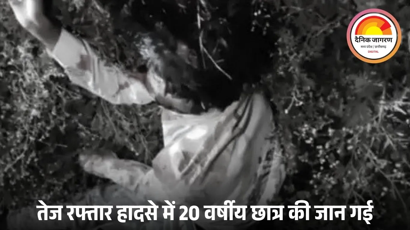 बिलासपुर में खंभे से टकराई बाइक, छात्र की दर्दनाक मौत: तेज रफ्तार अज्ञात वाहन की टक्कर से उछला युवक