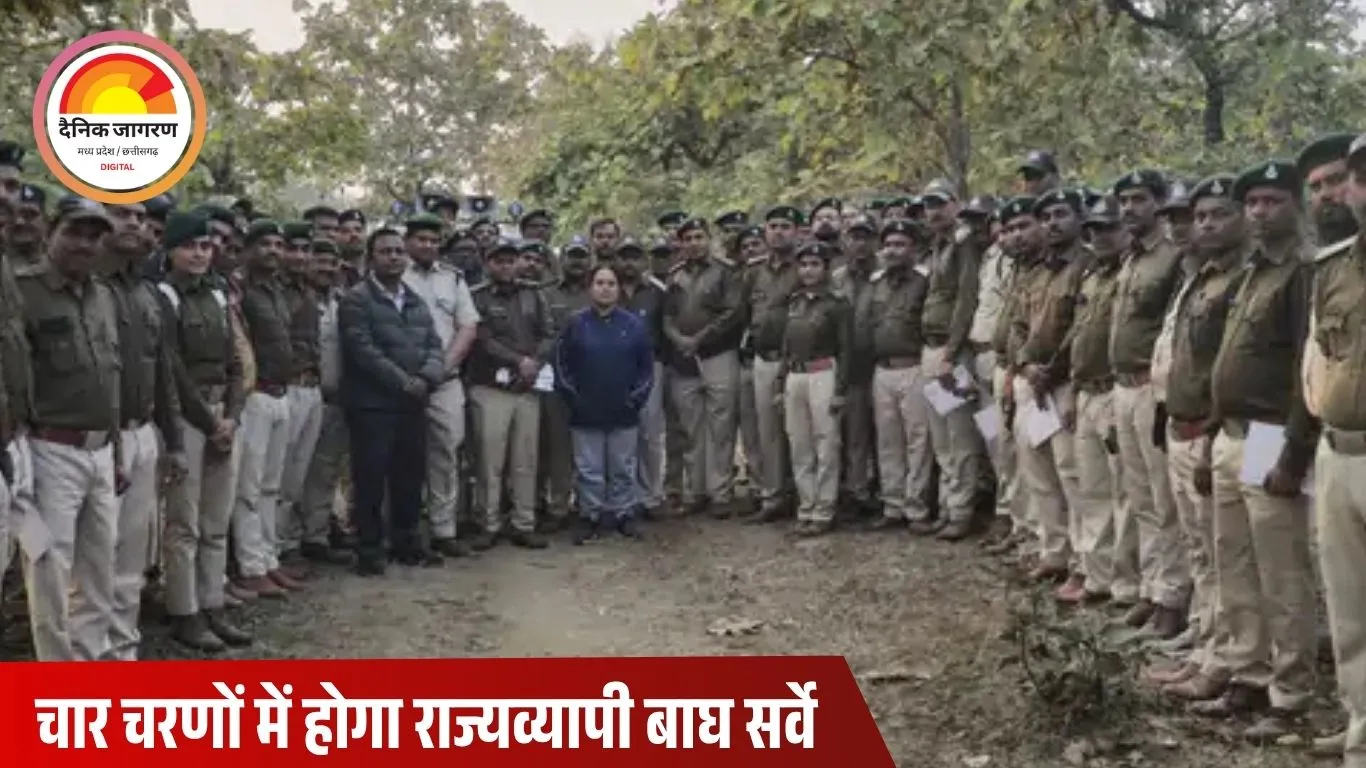 रायसेन में बाघ आकलन 2026 की तैयारियाँ तेज: वन कर्मियों को चार चरणों वाले राज्यव्यापी सर्वे का प्रशिक्षण