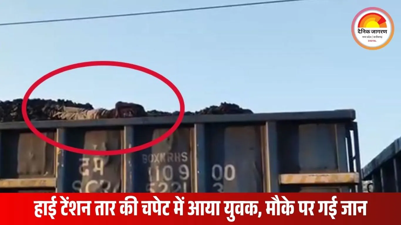 अनूपपुर में दर्दनाक हादसा: मालगाड़ी पर चढ़े युवक की हाई टेंशन तार की चपेट में आकर मौत