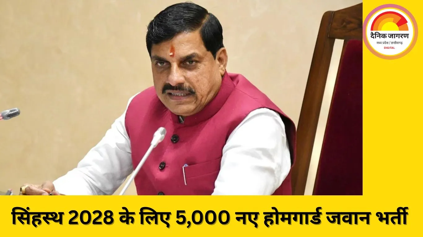 सिंहस्थ 2028: CM मोहन यादव ने 5,000 नए होमगार्ड जवानों की भर्ती का ऐलान