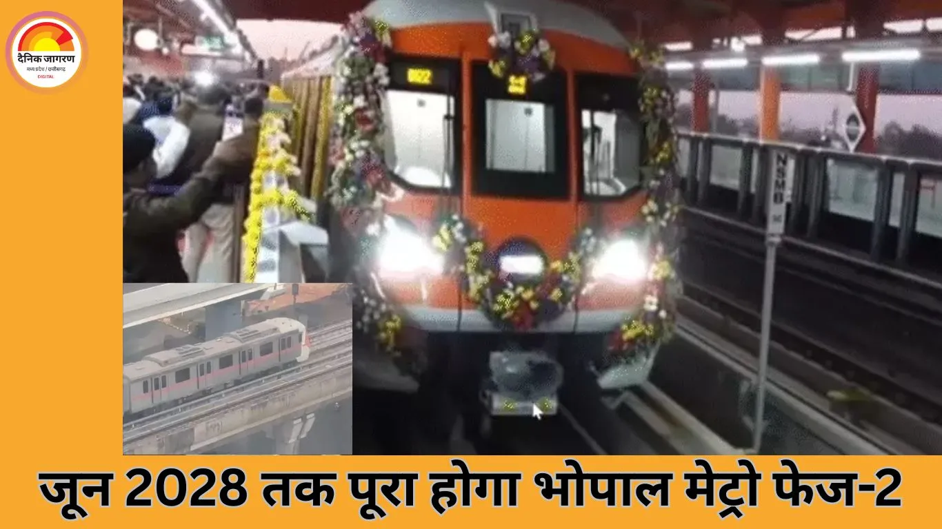 भोपाल मेट्रो फेज-2 जून 2028 तक पूरा करने का लक्ष्य, सुभाषनगर से करोंद और भदभदा से रत्नागिरी तक दौड़ेगी मेट्रो