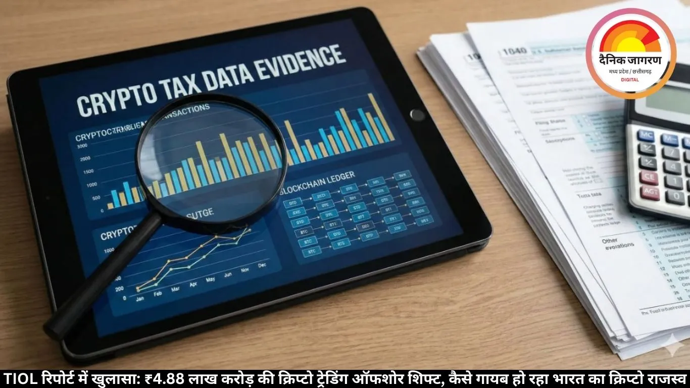 TIOL रिपोर्ट में खुलासा: ₹4.88 लाख करोड़ की क्रिप्टो ट्रेडिंग ऑफशोर शिफ्ट, कैसे गायब हो रहा भारत का क्रिप्टो राजस्व