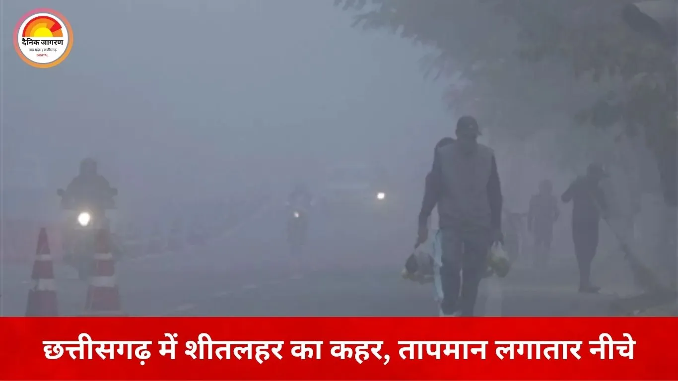 छत्तीसगढ़ में ठंड का तीखा प्रकोप: बलरामपुर में जमी ओस बनी बर्फ, 8 जिलों में शीतलहर का अलर्ट