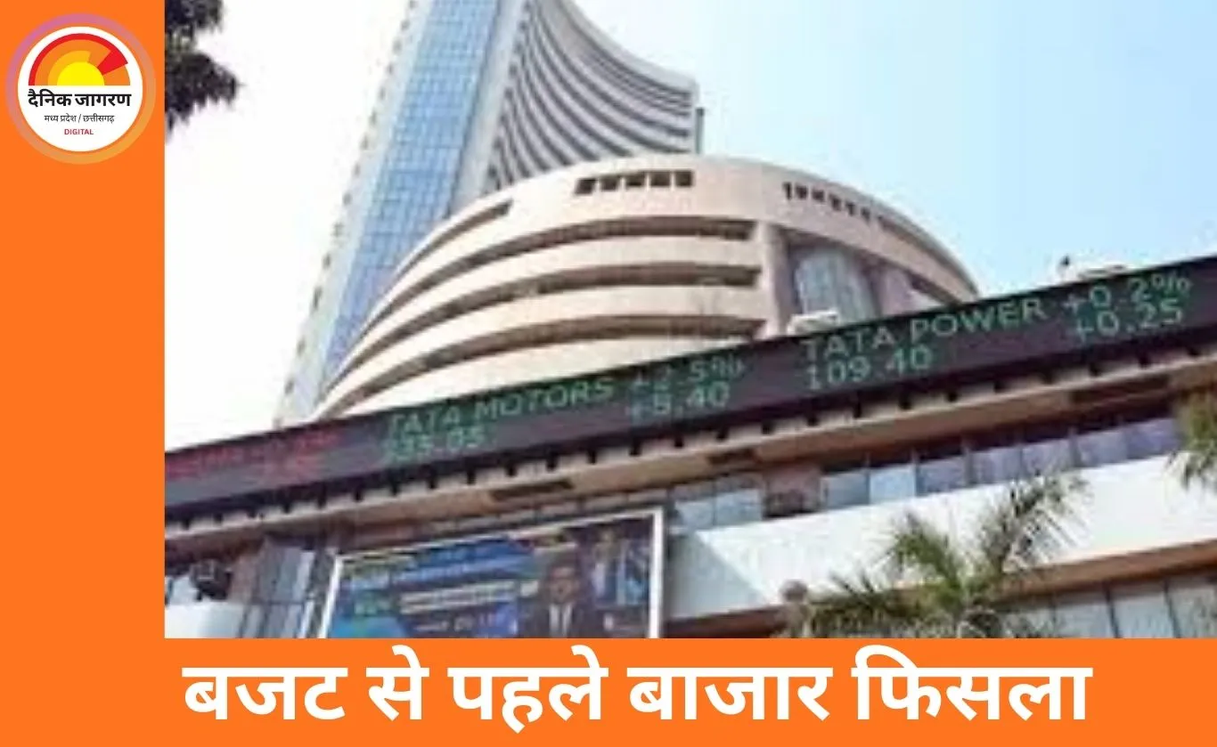 बजट से पहले शेयर बाजार में दबाव, निफ्टी 100 अंक फिसला; FIIs की बिकवाली से निवेशकों की सतर्कता बढ़ी