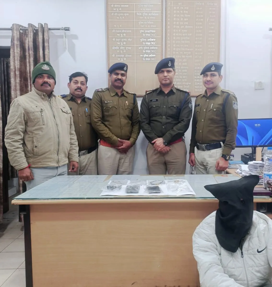 जीआरपी भोपाल की कार्रवाई: डेढ़ लाख की चोरी का खुलासा, शातिर आरोपी गिरफ्तार