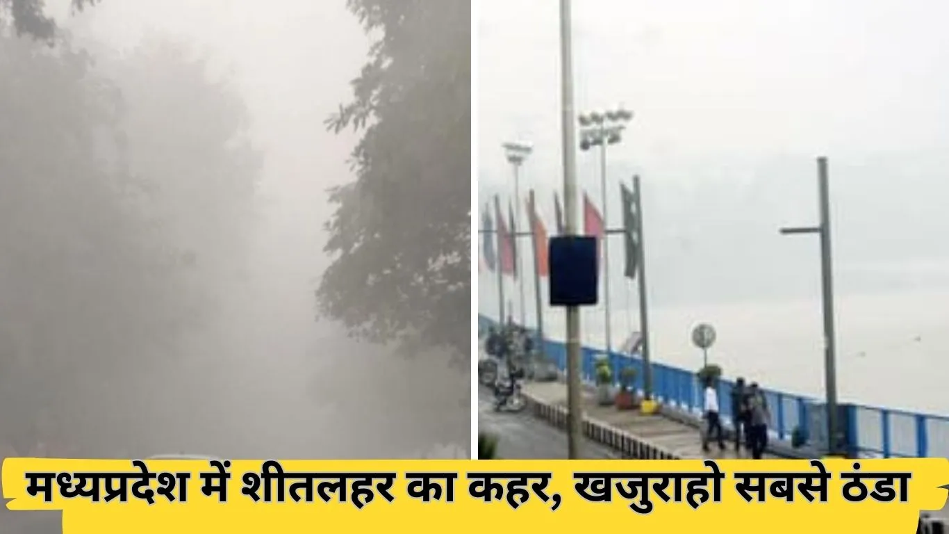 मध्यप्रदेश में ठिठुरन बढ़ी: खजुराहो में पारा 3.4 डिग्री, 15 से ज्यादा जिलों में कोहरे का असर