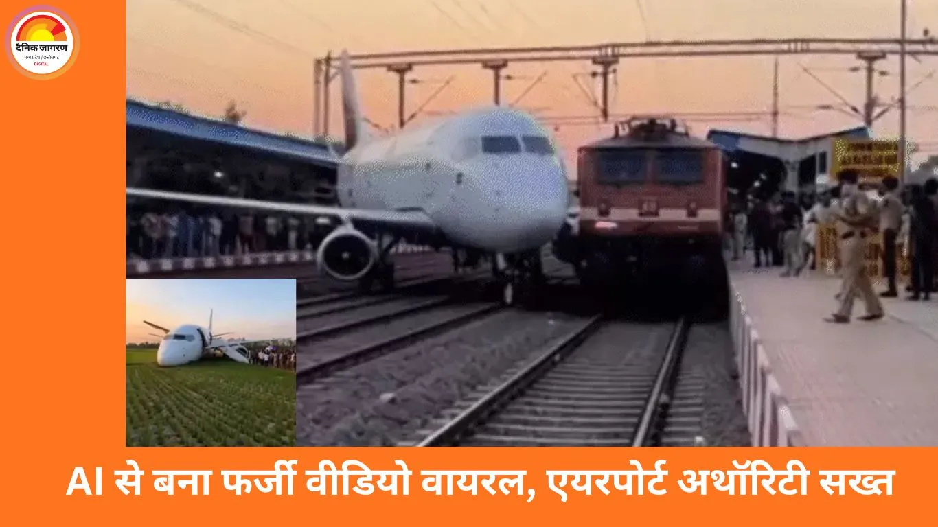 जबलपुर रेलवे स्टेशन पर विमान की इमरजेंसी लैंडिंग का दावा फर्जी निकला, AI वीडियो वायरल होने पर पुलिस जांच शुरू