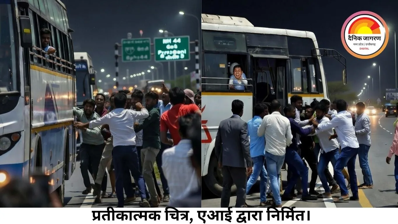 NH-44 पर बस रोककर ड्राइवर को घसीटकर पीटा, दोनों पैर तोड़े; 15 दिनों में मुरैना की चौथी घटना