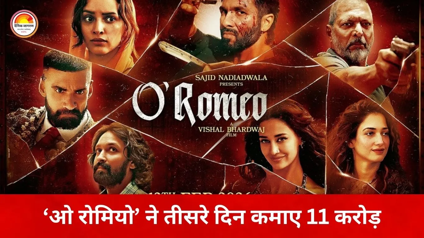 ‘ओ रोमियो’ बॉक्स ऑफिस पर मजबूत, तीसरे दिन 11 करोड़ की कमाई