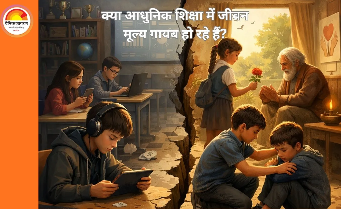 क्या आधुनिक शिक्षा में जीवन मूल्य गायब हो रहे हैं?