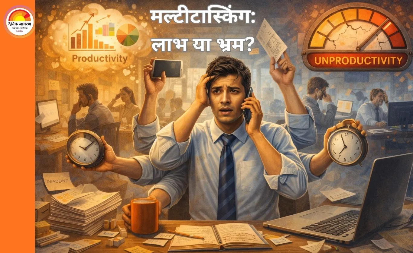 मल्टीटास्किंग का मिथक: क्या एक समय में कई काम करना सच में उत्पादक है?